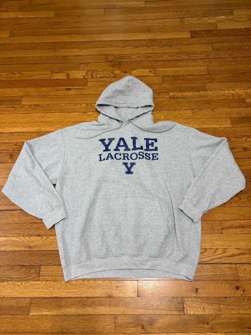 Yale University Bulldogs Lacrosse Mens Hoodie Sweatshirt Size 2XL Pullover